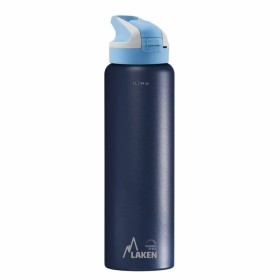 Water bottle Laken Summit Blue 1 L Stainless steel Plastic by Laken, Canteens & Water Bottles - Ref: S64136679, Price: 27,01 ...