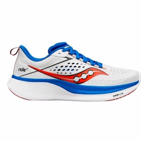 Chaussures de Running pour Adultes Saucony Ride 17 Blanc de Saucony, Homme - Réf : S64137611, Prix : 118,64 €, Remise : %