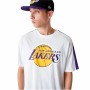 Men’s Short Sleeve T-Shirt New Era NBA Colour Block LA Lakers White | Tienda24 - Global Online Shop Tienda24.eu