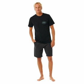 T-shirt à manches courtes homme Rip Curl Stapler Noir de Rip Curl, Homme - Réf : S64139464, Prix : 22,80 €, Remise : %