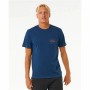 T-shirt à manches courtes homme Rip Curl Stapler Bleu de Rip Curl, Homme - Réf : S64139465, Prix : 22,80 €, Remise : %