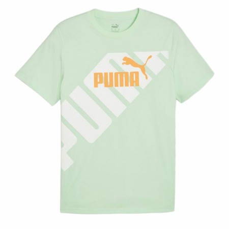 Camisola de Manga Curta Homem Puma POWER Graphic Ciano | Tienda24 - Global Online Shop Tienda24.eu