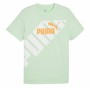 T-shirt à manches courtes homme Puma POWER Graphic Cyan | Tienda24 - Global Online Shop Tienda24.eu