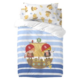 Duvet cover set HappyFriday Happynois Pirate Ship Multicolour Baby Crib 2 Pieces by HappyFriday, Quilts and quilt covers - Re...