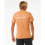 Short-sleeve Sports T-shirt Rip Curl Stapler Light brown by Rip Curl, Men - Ref: S64141427, Price: 22,80 €, Discount: %