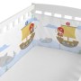 Cot protector HappyFriday Happynois Pirate ship Multicolour 210 x 40 cm by HappyFriday, Bed accessories - Ref: D1613246, Pric...