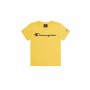 T shirt à manches courtes Enfant Champion Crewneck Jaune | Tienda24 - Global Online Shop Tienda24.eu