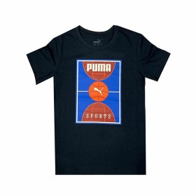 Kurzarm-T-Shirt für Kinder Puma Bppo Basket Blank Ba Schwarz von Puma, Junge - Ref: S64141569, Preis: 18,33 €, Rabatt: %