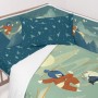 Cot protector HappyFriday Mr Fox The warrior Multicolour 210 x 40 cm | Tienda24 - Global Online Shop Tienda24.eu