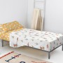 Juego de Sábanas HappyFriday Mr Fox World Trip Multicolor Cama de 105 2 Piezas de HappyFriday, Sábanas y fundas de almohada -...