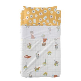 Bedding set HappyFriday Mr Fox World Trip Multicolour Baby Crib 2 Pieces by HappyFriday, Bed linen for cots - Ref: D1613282, ...