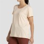 Camiseta de Manga Corta Mujer +8000 Acacia Beige | Tienda24 - Global Online Shop Tienda24.eu