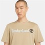 Camiseta de Manga Corta Hombre Timberland Kennebec River Linear Logo Marrón claro de Timberland, Hombre - Ref: S64142037, Pre...