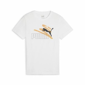 Maglia a Maniche Corte per Bambini Puma Essential+ AB Bianco di Puma, Bambino - Rif: S64142041, Prezzo: 19,35 €, Sconto: %