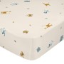 Drap housse HappyFriday Animals Multicouleur 105 x 200 x 32 cm de HappyFriday, Draps et taies d'oreiller - Réf : D1613293, Pr...