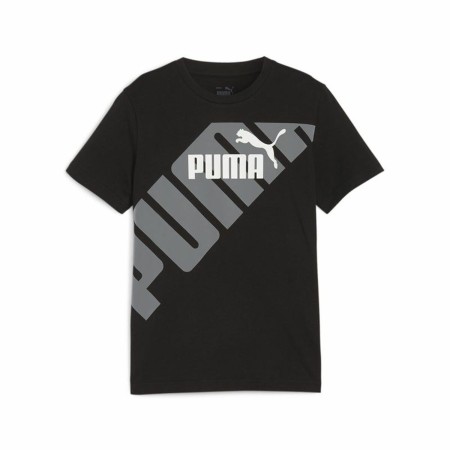 Maglia a Maniche Corte per Bambini Puma Power Graphic Nero di Puma, Bambino - Rif: S64142056, Prezzo: 19,11 €, Sconto: %