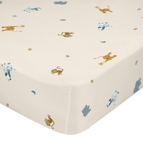 Lenzuolo con angoli HappyFriday MINI Beige Multicolore 70 x 140 x 14 cm di HappyFriday, Lenzuola e federe per cuscino - Rif: ...