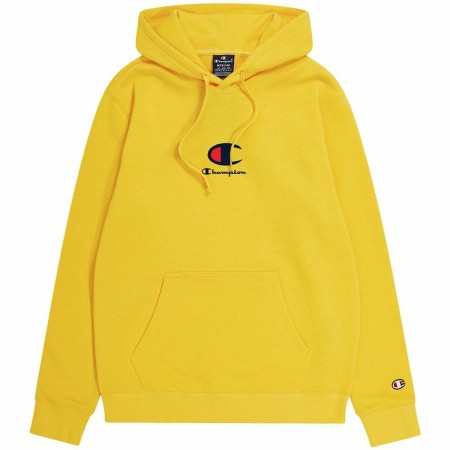 Felpa con Cappuccio Uomo Champion Hooded Giallo | Tienda24 - Global Online Shop Tienda24.eu