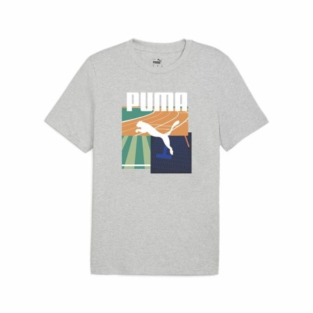 Maglia a Maniche Corte Uomo Puma GRAPHICS Grigio | Tienda24 - Global Online Shop Tienda24.eu