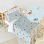 Duvet cover set HappyFriday Mini dinosaur Multicolour Baby Crib 2 Pieces by HappyFriday, Quilts and quilt covers - Ref: D1613...