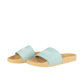 Women's Flip Flops Munich Flat Slider Wood Effect Turquoise by Munich, Sports and outdoors - Ref: S64145044, Price: 0,00 €, D...