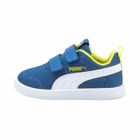 Children’s Casual Trainers Puma Courtflex v2 Mesh V Star Blue by Puma, Sports footwear - Ref: S64145116, Price: 28,41 €, Disc...