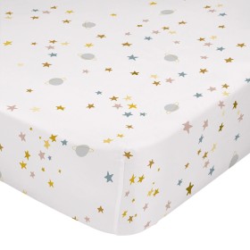 Drap housse HappyFriday Saturn Multicouleur 90 x 200 x 32 cm de HappyFriday, Draps et taies d'oreiller - Réf : D1613491, Prix...