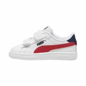 Ténis Casual Criança Puma Smash 3.0 V Branco Vermelho de Puma, Ténis e calçado desportivo - Ref: S64145151, Preço: 33,23 €, D...