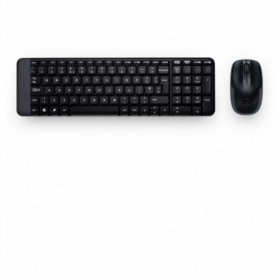 Tastatur mit Drahtloser Maus Logitech 920-003159 Schwarz Qwerty