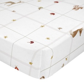 Drap housse HappyFriday Woods animals Multicouleur 90 x 200 x 32 cm de HappyFriday, Draps et taies d'oreiller - Réf : D161352...