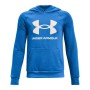 Felpa con Cappuccio Uomo Under Armour Rival Big Logo Azzurro | Tienda24 - Global Online Shop Tienda24.eu