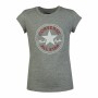 T shirt à manches courtes Enfant Converse Timeless Chuck Patch G Gris de Converse, Fille - Réf : S6430882, Prix : 0,00 €, Rem...