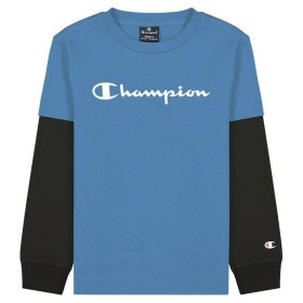 Camiseta de Manga Corta Infantil Champion Two Sleeves Azul de Champion, Niño - Ref: S6430931, Precio: 22,13 €, Descuento: %