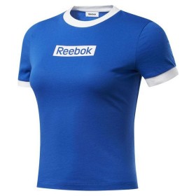 Camiseta de Manga Corta Mujer Reebok Essentials Linear Logo Azul de Reebok, Mujer - Ref: S6430945, Precio: 18,86 €, Descuento: %