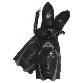 Gafas de Buceo con Tubo y Aletas Cressi-Sub Pluma Negro 3 Piezas de Cressi-Sub, Packs de snorkel - Ref: S6431409, Precio: 69,...