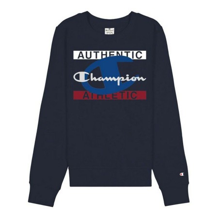 Felpa senza Cappuccio Uomo Champion Authentic Athletic Blu scuro | Tienda24 - Global Online Shop Tienda24.eu