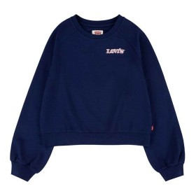 Sweat-shirt sans capuche fille Levi's Benchwarmer Bleu foncé de Levi's, Fille - Réf : S6431501, Prix : 41,45 €, Remise : %