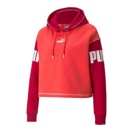 Damen Sweater mit Kapuze Puma Power Fl Rot | Tienda24 - Global Online Shop Tienda24.eu