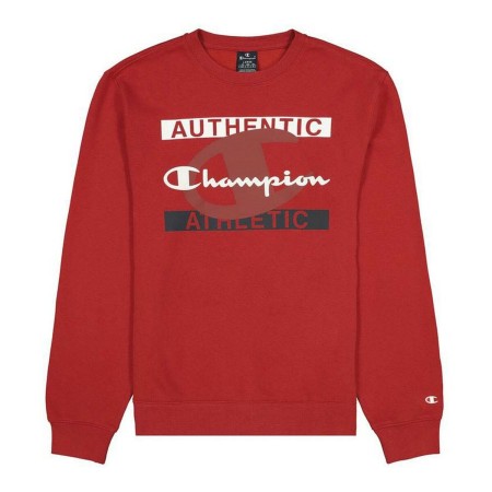 Men’s Sweatshirt without Hood Champion Authentic Athletic Red | Tienda24 - Global Online Shop Tienda24.eu