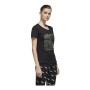 Damen Kurzarm-T-Shirt Adidas Boxed Como Graphic Schwarz | Tienda24 - Global Online Shop Tienda24.eu