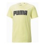 Camisola de Manga Curta Infantil Puma Alpha Graphic Amarelo | Tienda24 - Global Online Shop Tienda24.eu