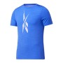 Camisola de Manga Curta Homem Reebok Workout Ready Activchill Azul de Reebok, Homem - Ref: S6434685, Preço: 28,99 €, Desconto: %