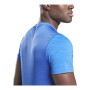 Camisola de Manga Curta Homem Reebok Workout Ready Activchill Azul de Reebok, Homem - Ref: S6434685, Preço: 28,99 €, Desconto: %