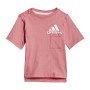 Conjunto Desportivo para Crianças Adidas Badge of Sport Summer Coral de Adidas, Conjuntos desportivos - Ref: S6434702, Preço:...