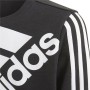 Felpa per Bambini Adidas Essentials Logo K Nero | Tienda24 - Global Online Shop Tienda24.eu