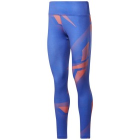 Leggings de Desporto de Mulher Reebok MYT Printed Azul de Reebok, Mulher - Ref: S6435037, Preço: 0,00 €, Desconto: %