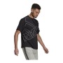 Camisola de Manga Curta Homem Adidas Giant Logo Preto | Tienda24 - Global Online Shop Tienda24.eu