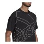 Camisola de Manga Curta Homem Adidas Giant Logo Preto | Tienda24 - Global Online Shop Tienda24.eu