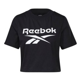 Camiseta de Manga Corta Mujer Reebok Cropped Identity Negro de Reebok, Mujer - Ref: S6435084, Precio: 19,21 €, Descuento: %