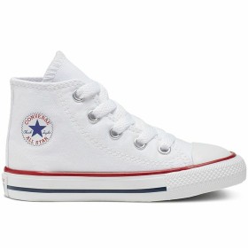 Chaussures de Sport pour Bébés Converse Chuck Taylor All Star High Blanc de Converse, Pour les filles - Réf : S6436643, Prix ...